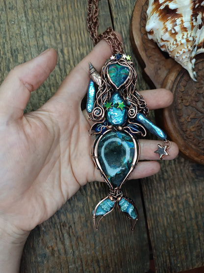 Blue Ocean Empress necklace