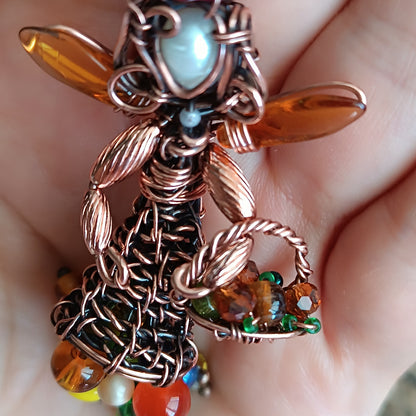 Harvest fairy pendant