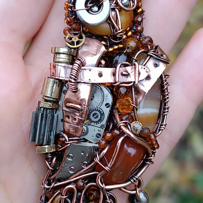 Steampunk Owl necklace