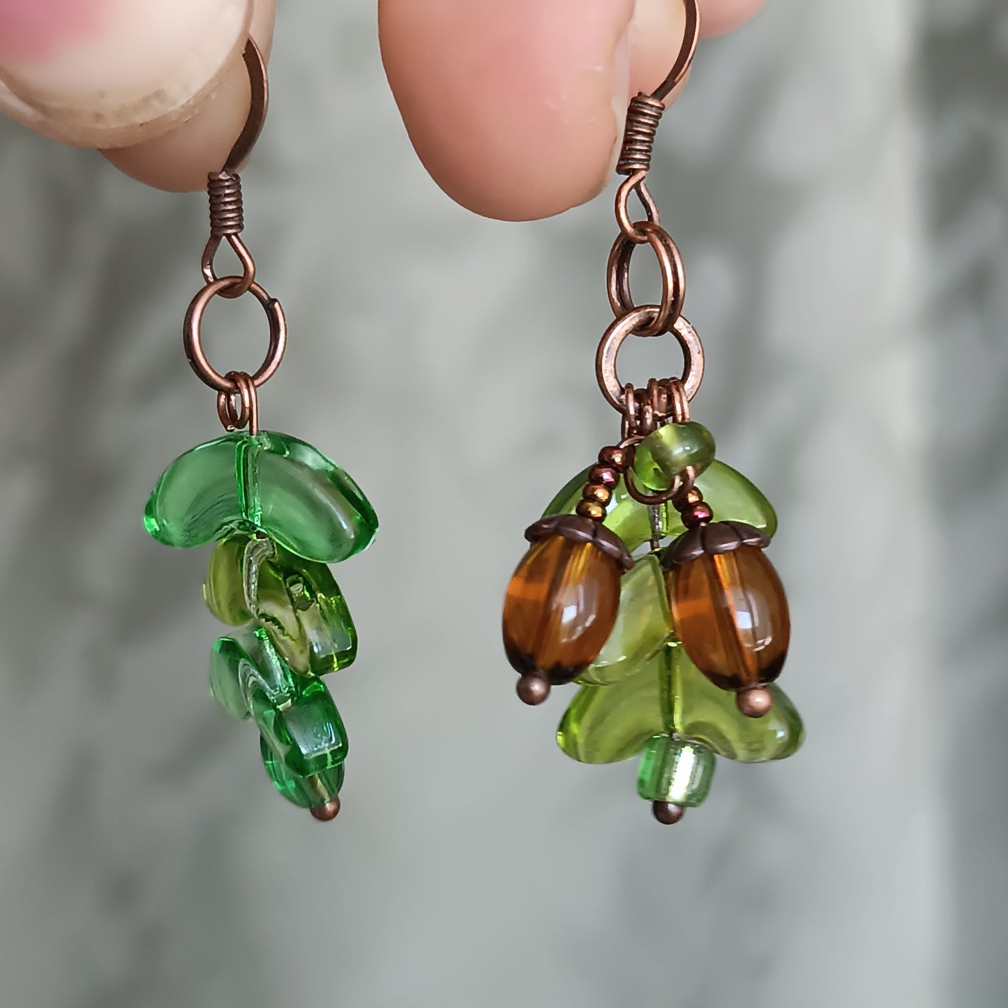 Oak and acorns SET (pendant plus earrings) 🍂