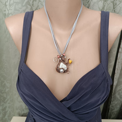 Fromager🧀🐁Cute mouse necklace