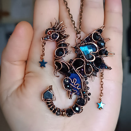 Midnight star. Dragon pendant