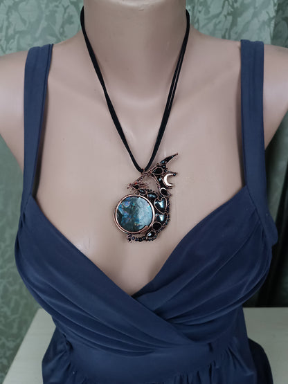 Wizard of the blue moon. Dragon necklace
