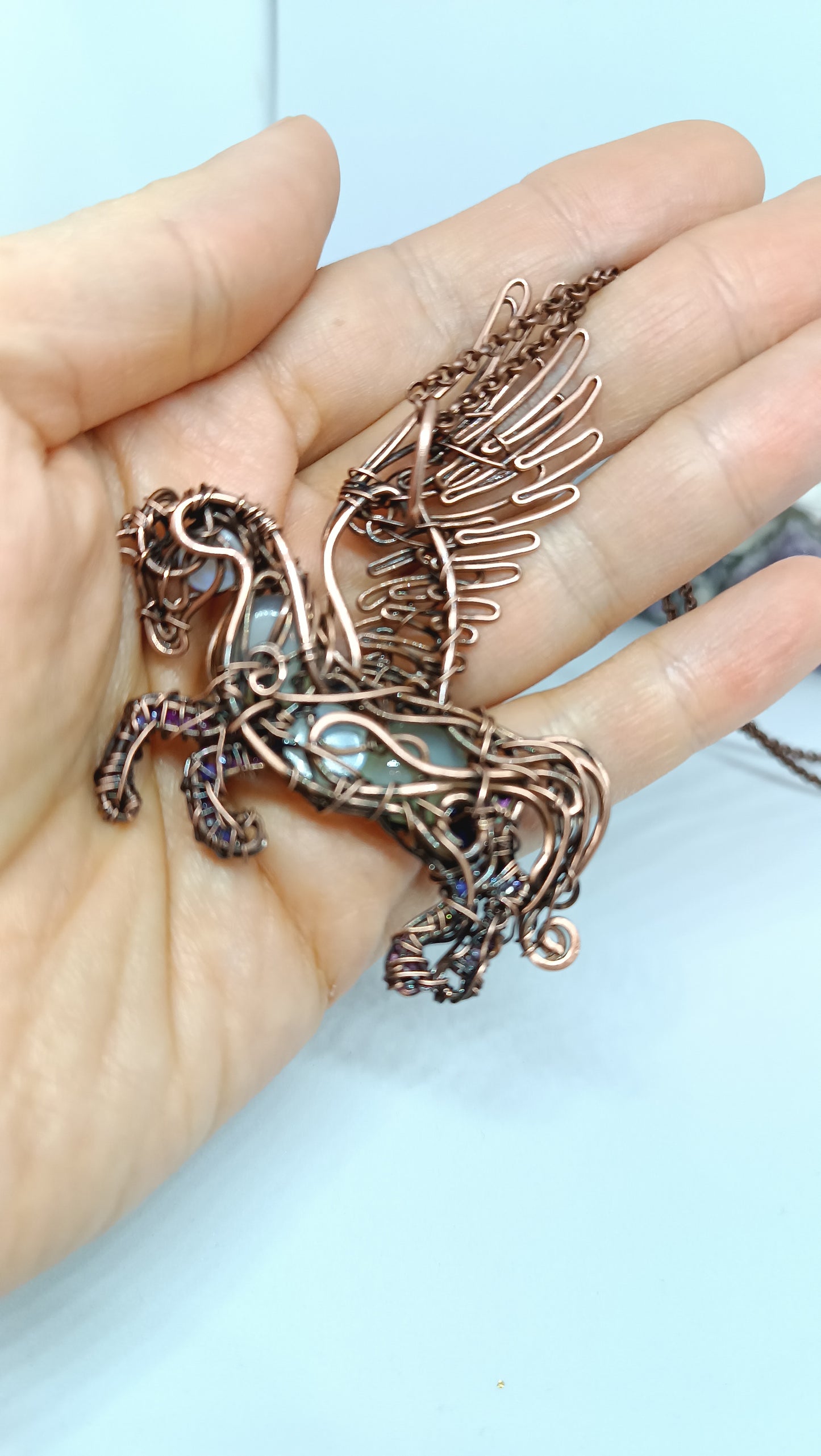 For Diane. Fantasy Pegasus pendant