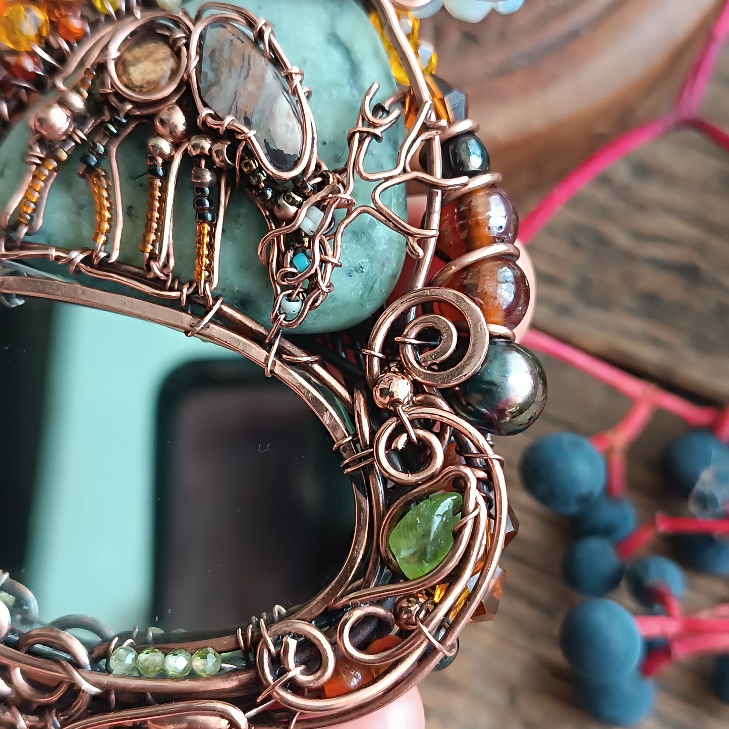 Wire wrapped necklace