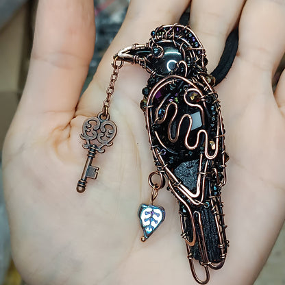 For Brandi. Raven necklace