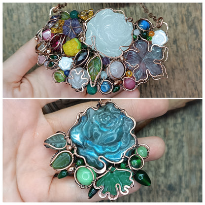 For Maggie. 2 necklaces and the earrings.