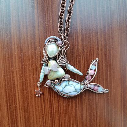 Lavender mermaid necklace 🩷🧜