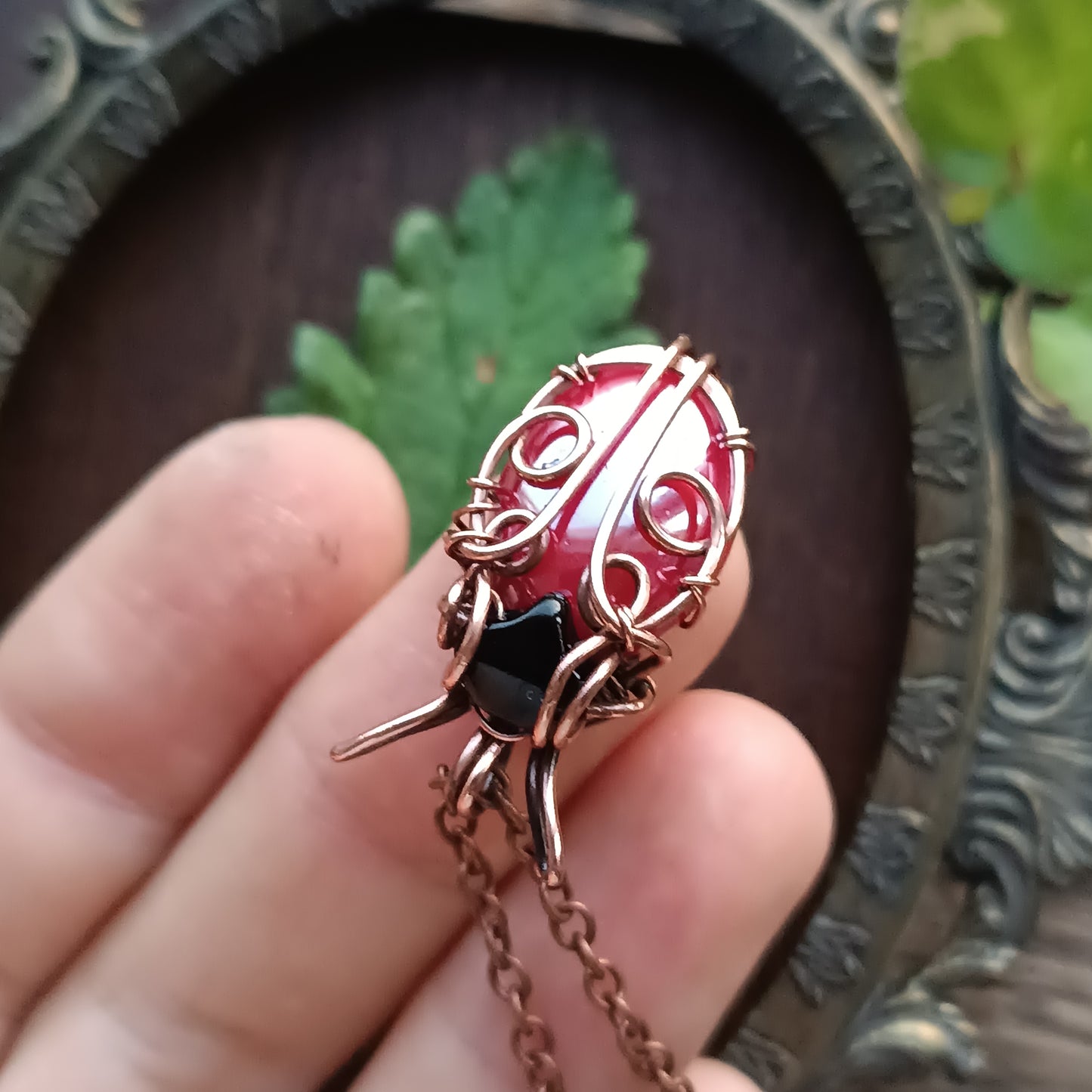 Madame Ladybug pendant.