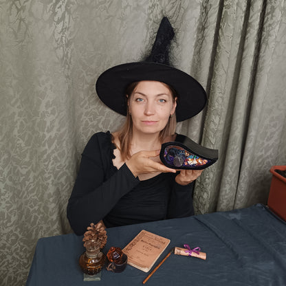 "Magic Halloween". Jewelry box for your secrets and trinkets 🐈‍⬛🐉🔮