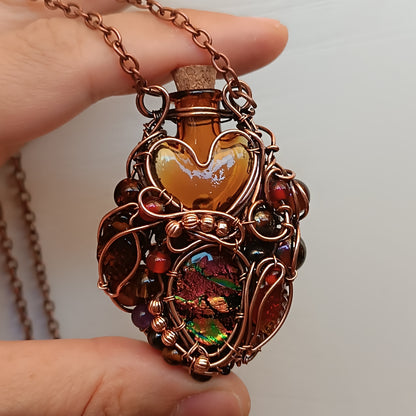 Candied fruit vial pendant