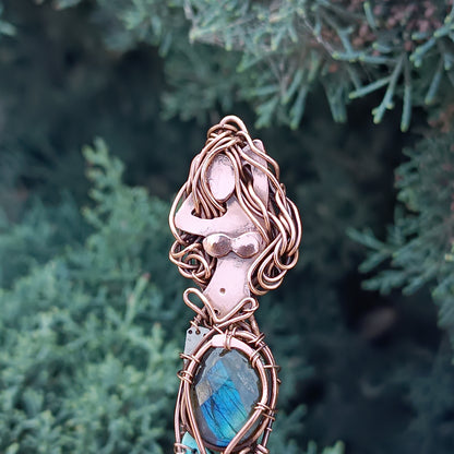 Elegant mermaid pendant