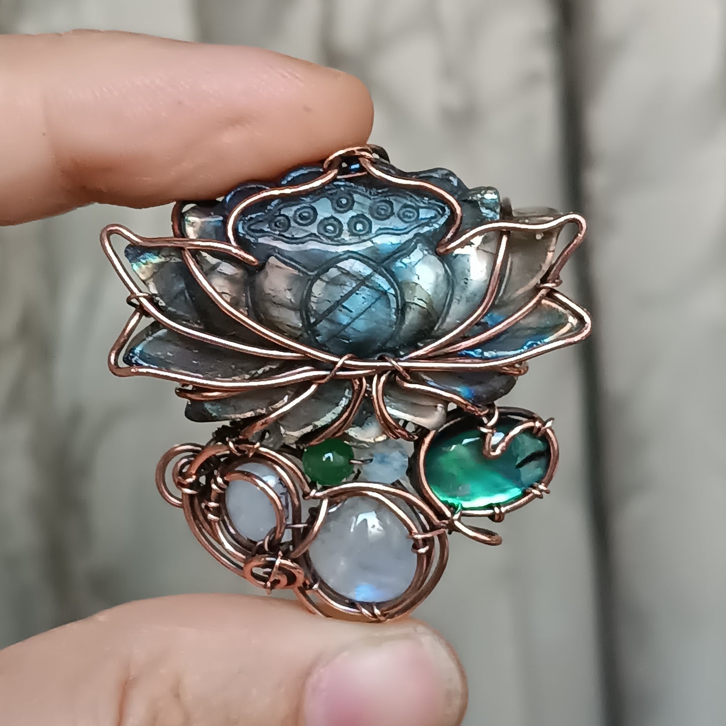 Lotus flower necklace