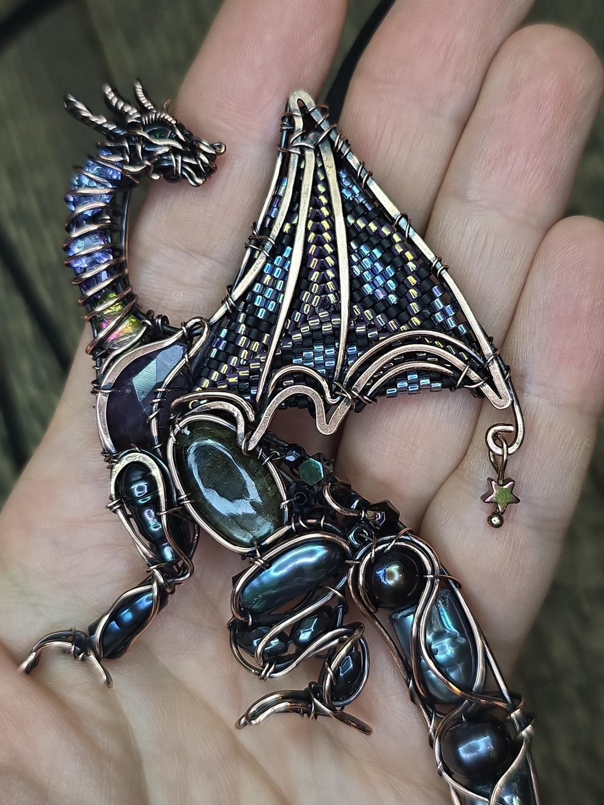 Midnight whisper. Dragon necklace