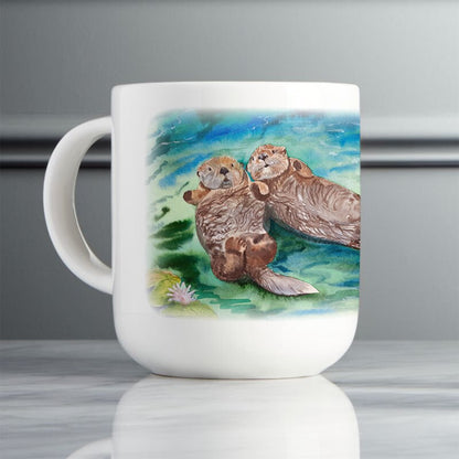 Otters holding hands DIGITAL download