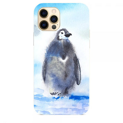 Penguin watercolor DIGITAL download