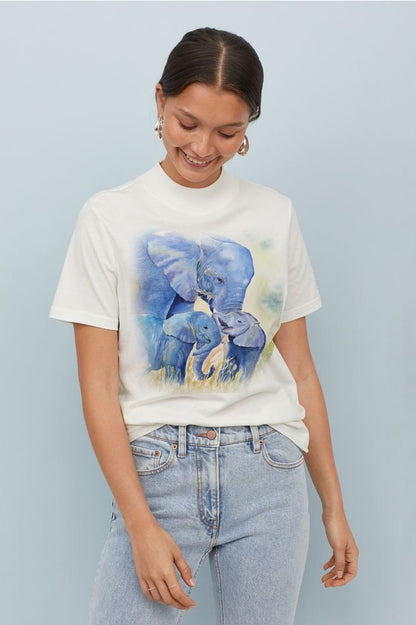ELEPHANTS watercolor DIGITAL download
