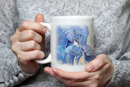 ELEPHANTS watercolor DIGITAL download