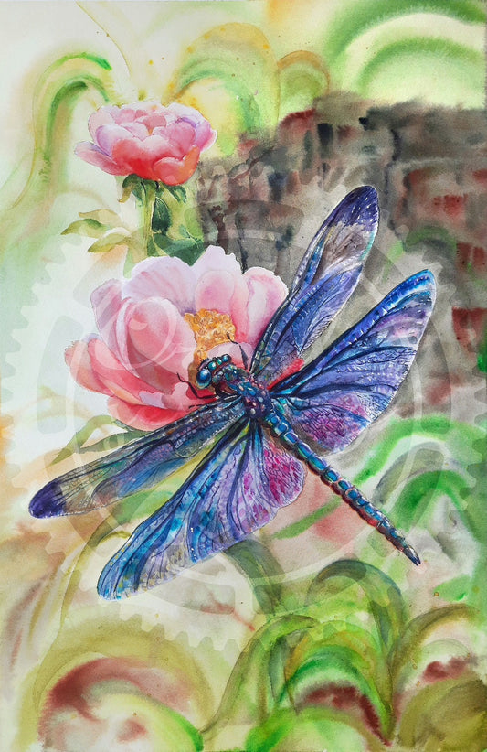 Purple dragonfly DIGITAL download