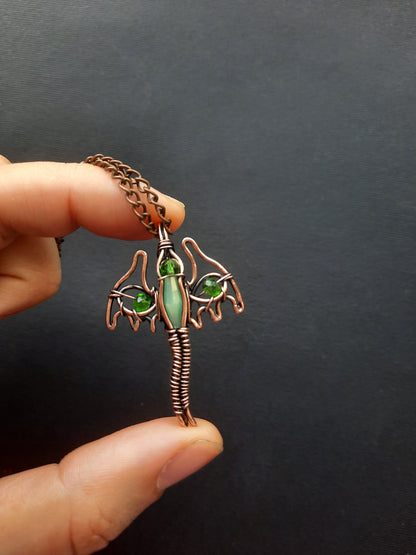 Green dragon pendant