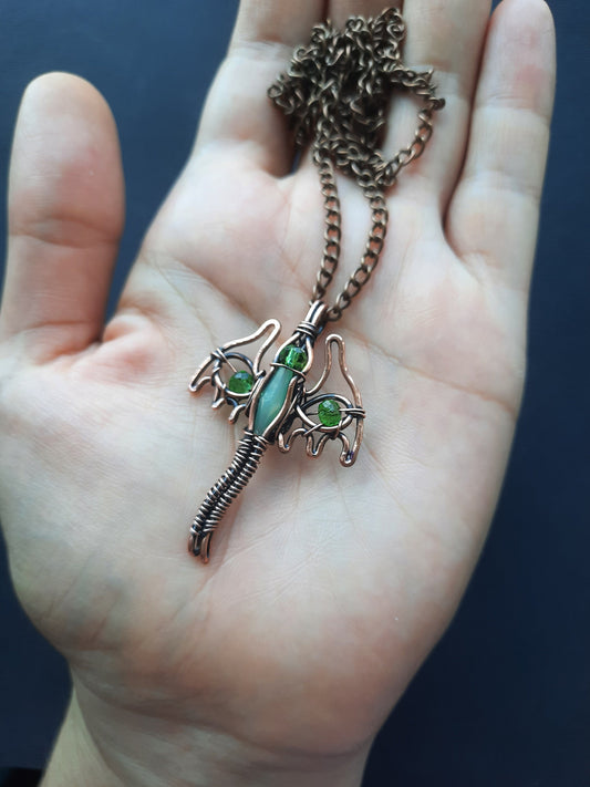 Green dragon pendant